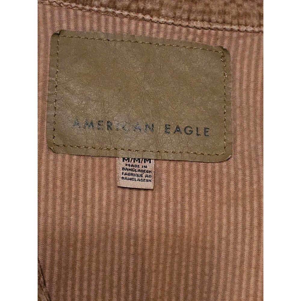 American Eagle Outfitters Corduroy Trucker Jacket Women  M  Brown Button Front - Picture 4 of 5
